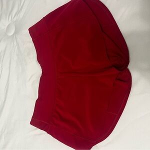 Lululemon Athletica Red Athletic Shorts